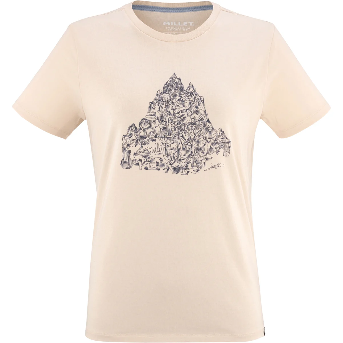 MILLET CIMAÏ COLLAB TS SS W VANILLA CREAM  - Climbing T-shirt