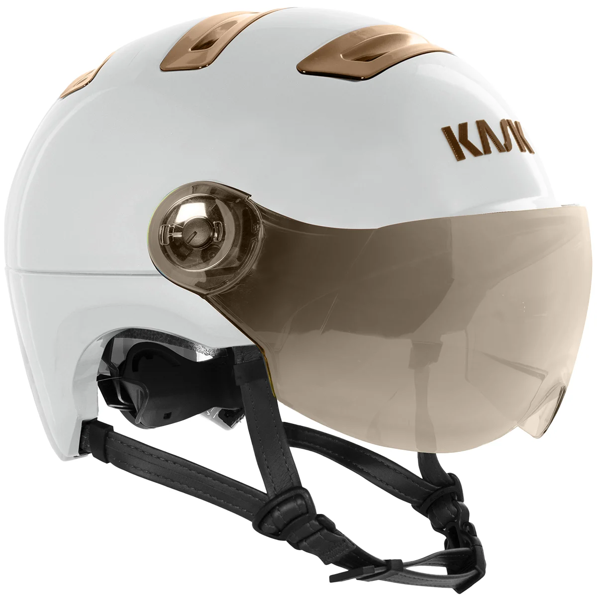 KASK URBAN R RAINBOW CHROME - WG11 IVORY/PINK GOLD  - Bike helmet