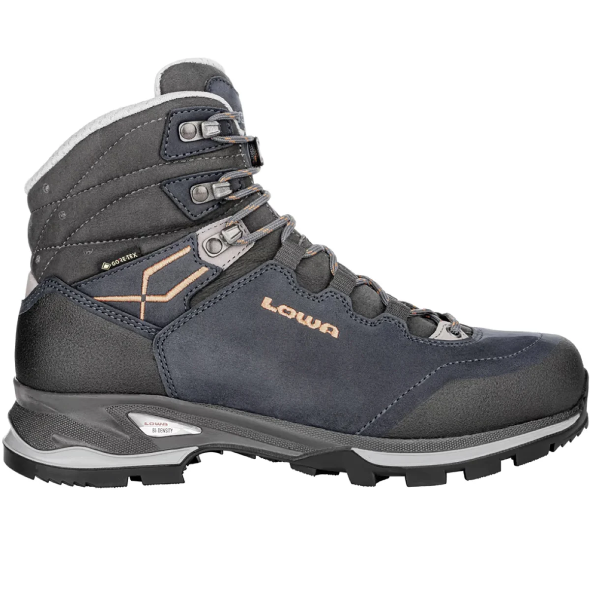 LOWA LADY LIGHT GORE-TEX BLUE/MANDARIN  - High-rise hiking boot
