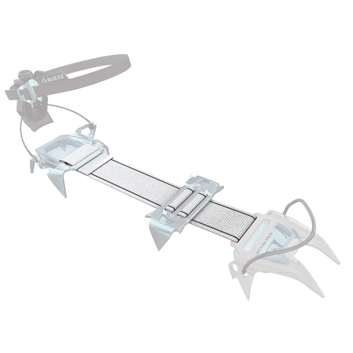 BLUE ICE HARFANG CENTER STRAP WHITE  - Crampon accessory