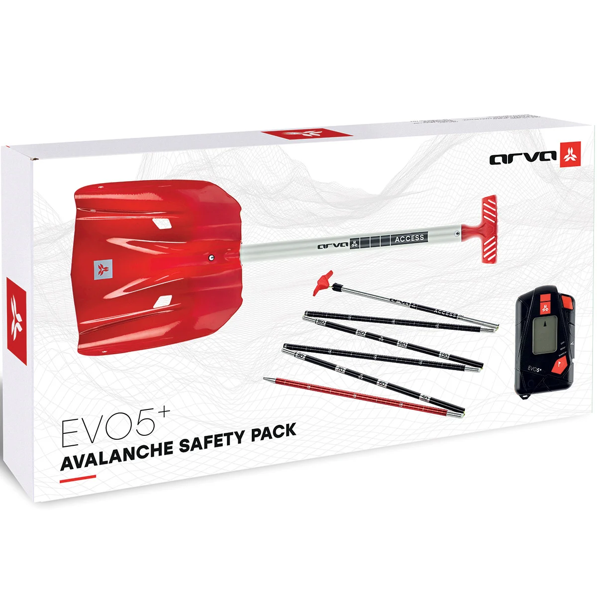 ARVA PACK SAFETY BOX EVO5+ Unicolore  - Avalanche safety set