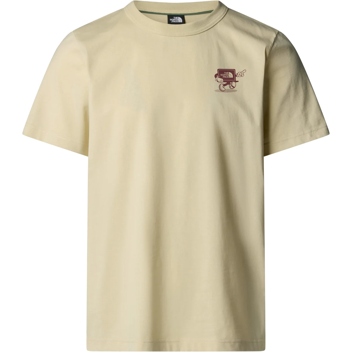 THE NORTH FACE U S/S CARTOON LOGO RELAXED TEE GRAVEL  - T-shirt