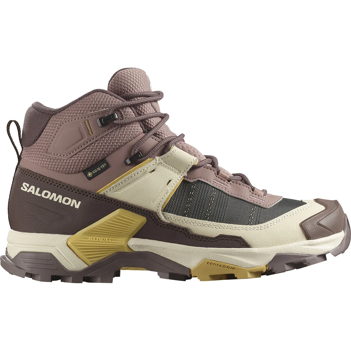 SALOMON X ULTRA 5 MID GORE-TEX W BURLWO/ROAST  - Mid-rise hiking boot