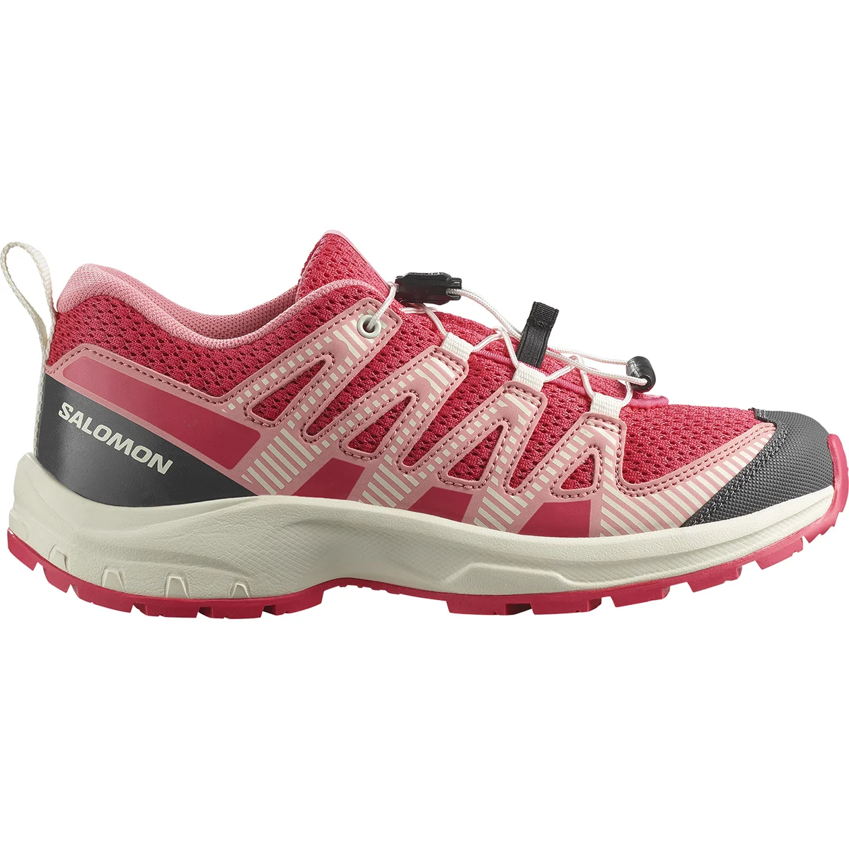 SALOMON XA PRO V8 J ROUGER/ALMILK/FLAMIN  - Trail running shoes