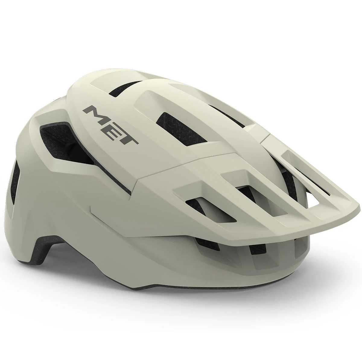 MET SHELTER CE OFF WHITE MAT  - Mountain bike helmet
