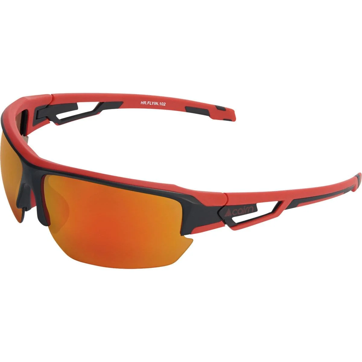 CAIRN HR.FLYIN MAT BLACK POPPY  - Cycling sunglasses