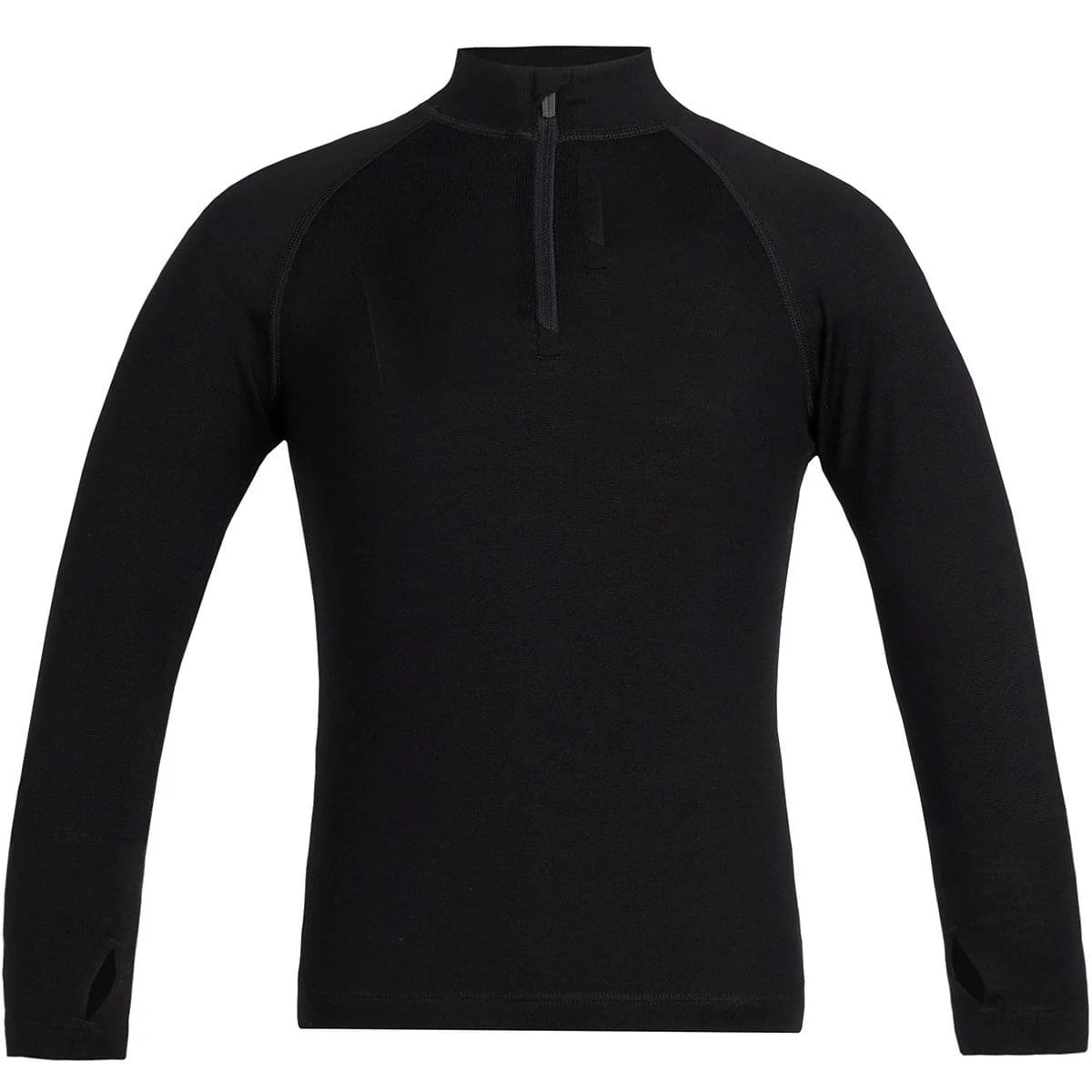 ICEBREAKER 260 TECH LS HALF ZIP KIDS BLACK  - Thermal T-shirt