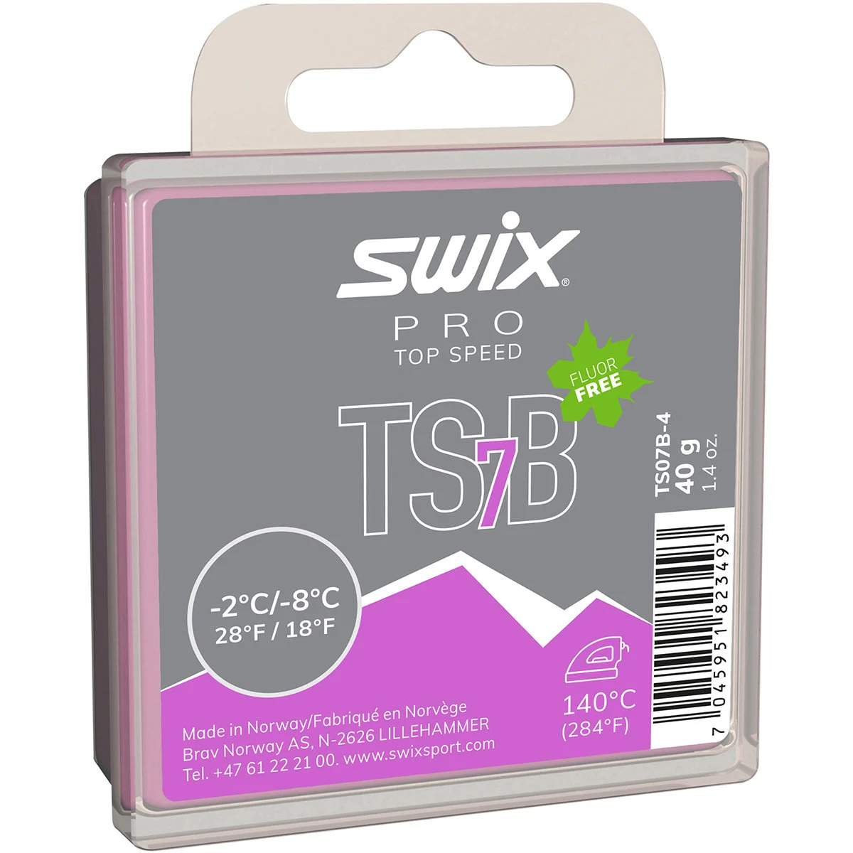 SWIX FART PRO TOP SPEED BLACK 07 40G Unicolore  - Ski wax