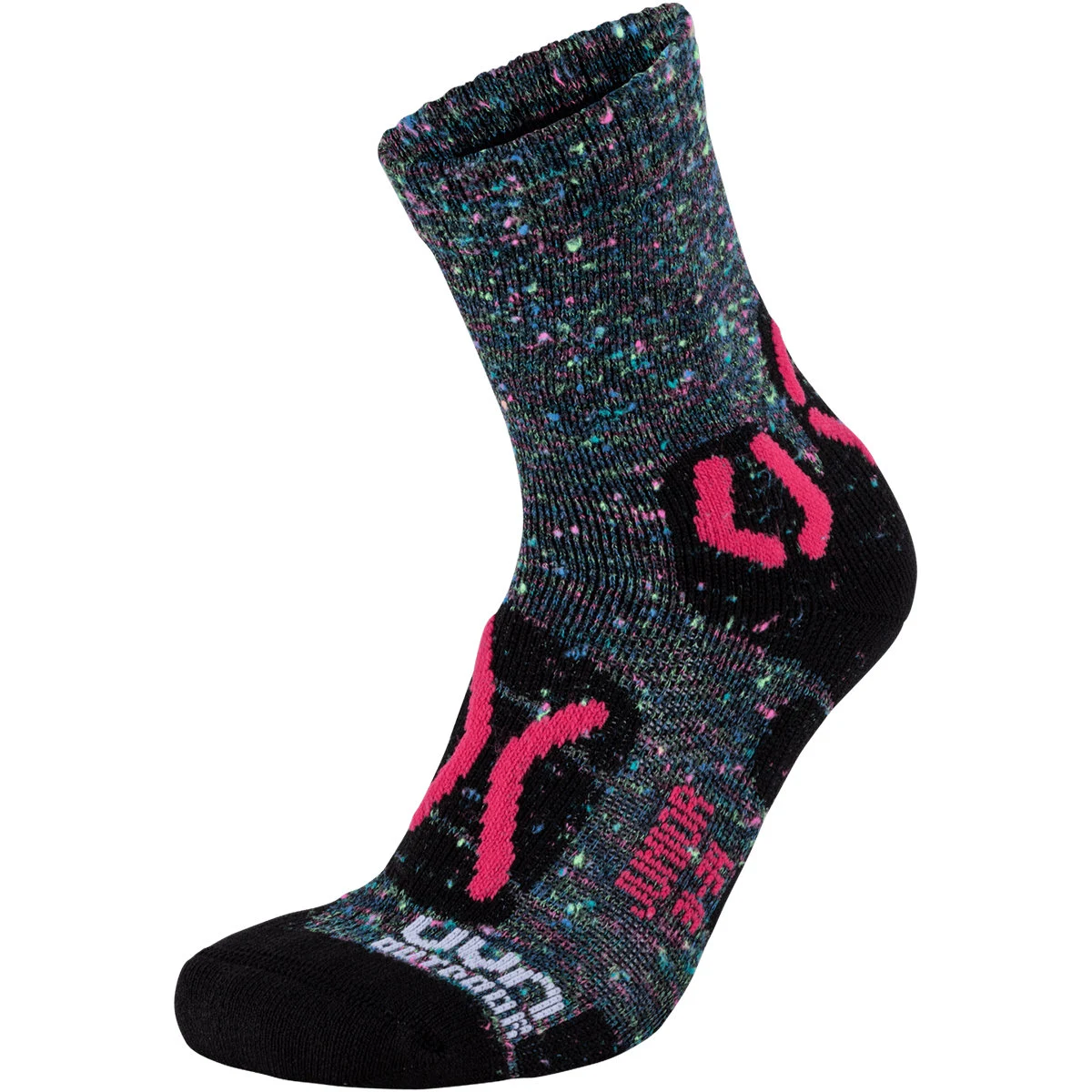 UYN JR OUTDOOR EXPLORER SOCKS GREY MULTICOLOR/PINK  - Hiking socks