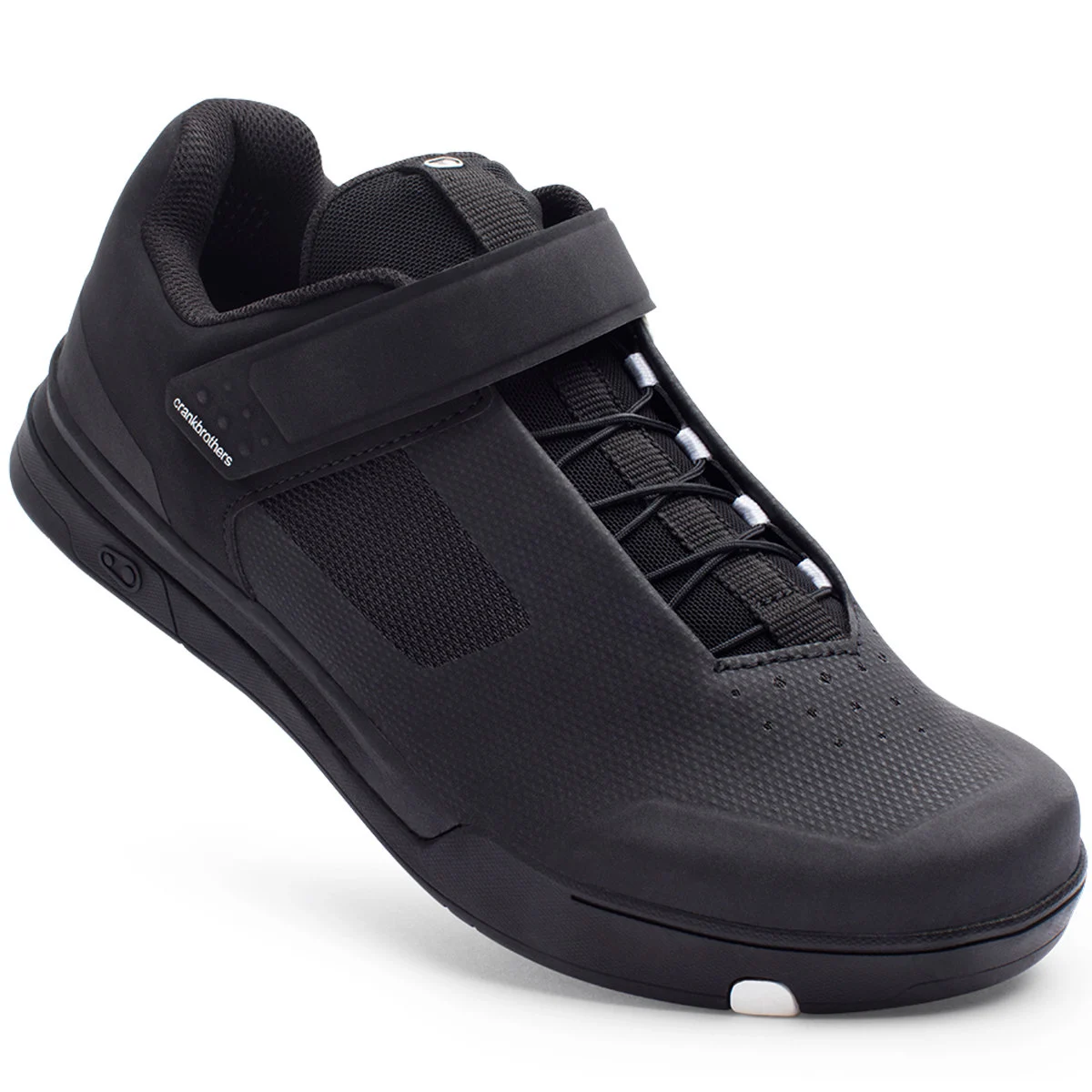 CRANKBROTHERS MALLET SPEEDLACE CLIP-IN NOIR/BLANC  - Clipless mountain bike shoe
