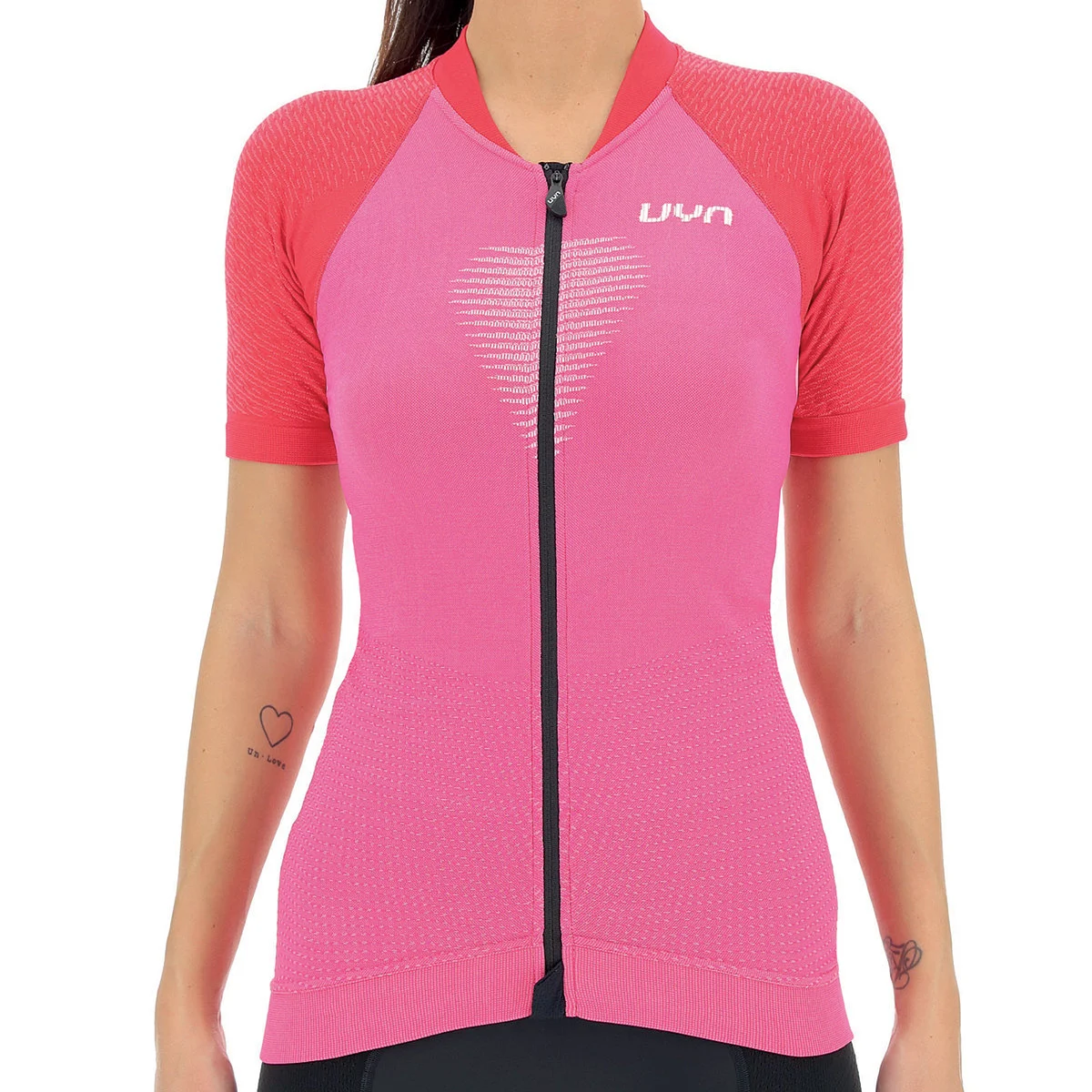 UYN LADY BIKING GRANFONDO OW SHIRT SH_SL MAGENTA/JAZZY  - Cycling jersey