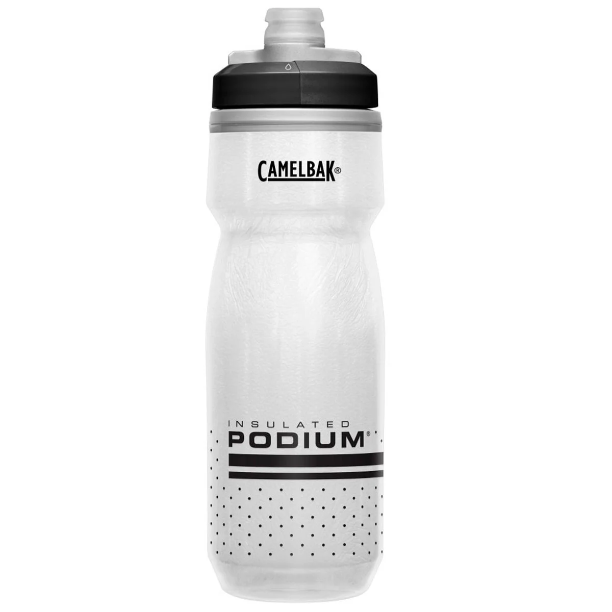 CAMELBAK PODIUM CHILL 0.6L WHITE/BLACK  - Bike water bottle