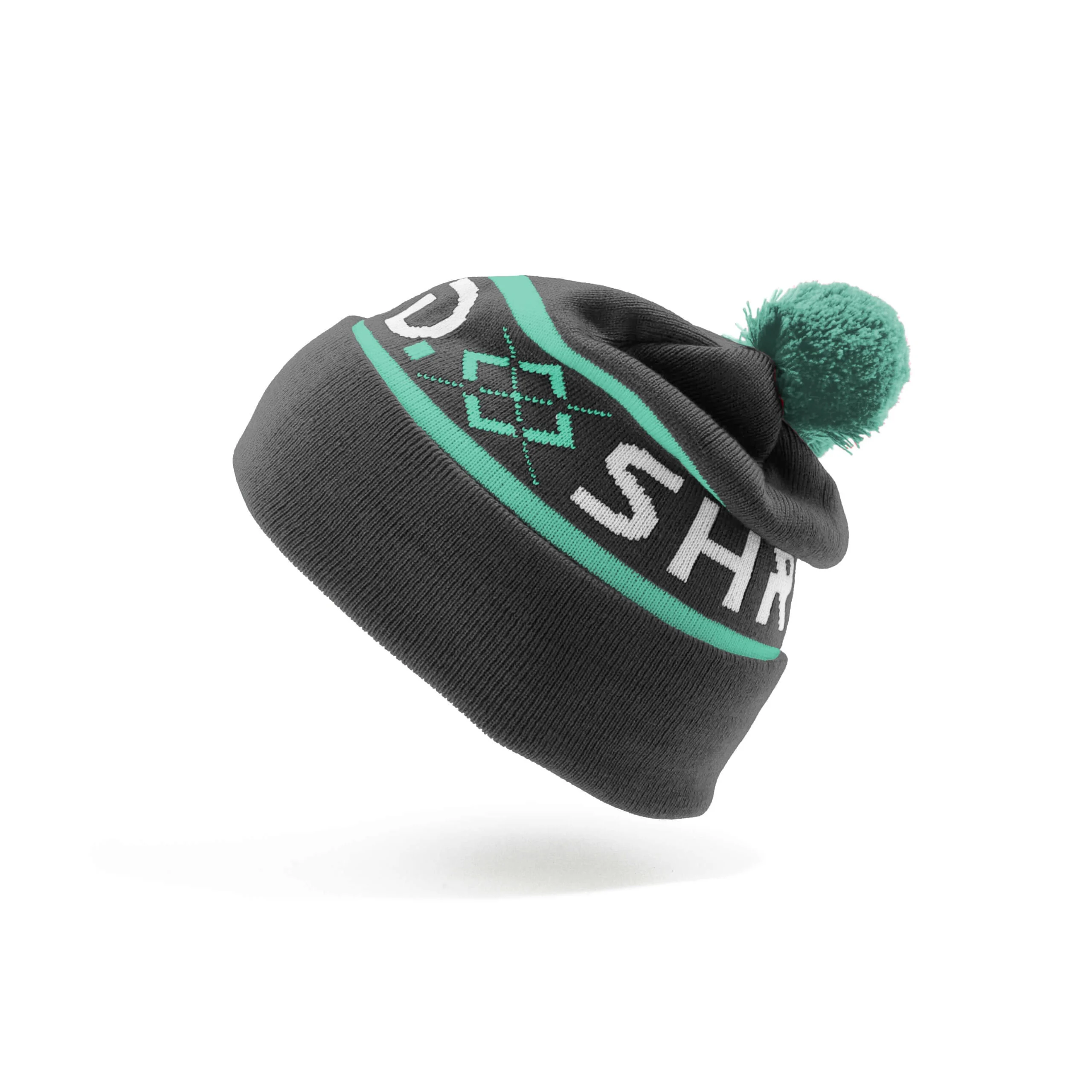 Shred Woodside Beanie Charcoal/Aqua