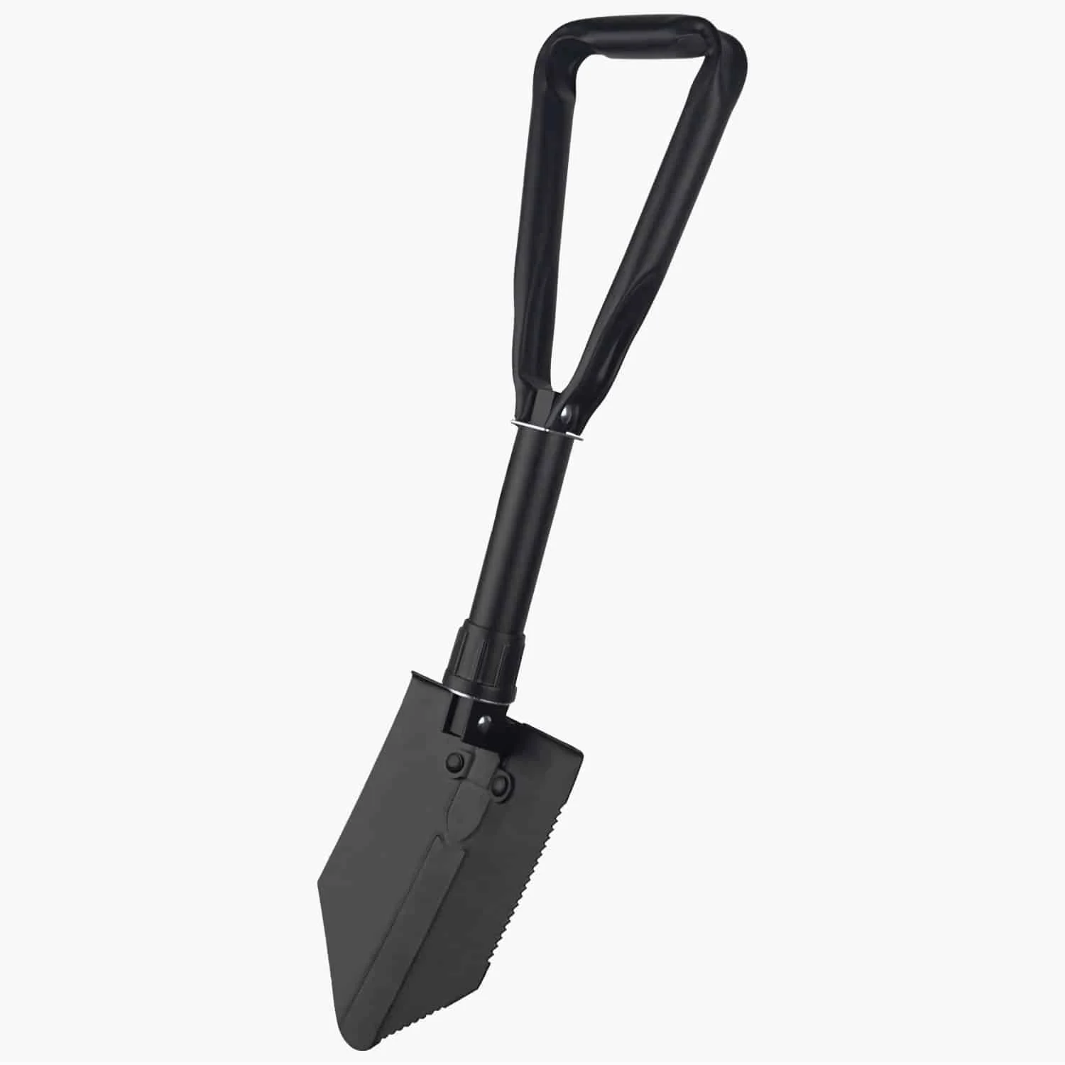 Tri Folding Army Entrenching Tool Shovel – Black