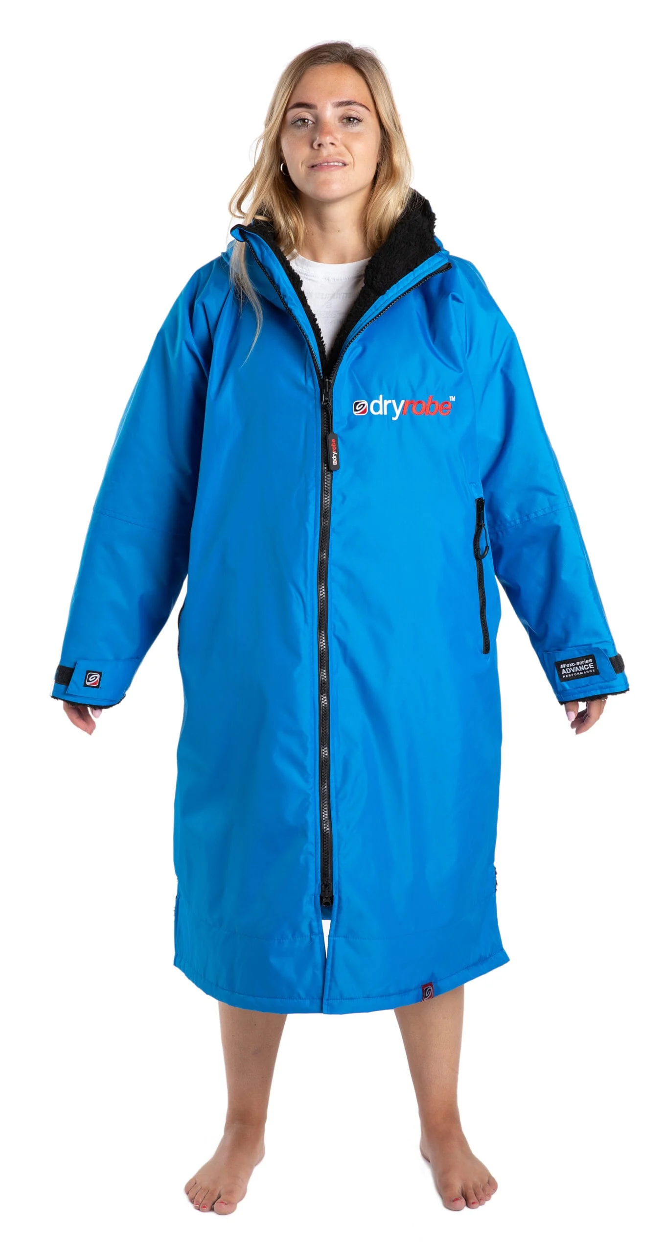 DryRobe Advance Long Sleeve Kids – Cobalt Blue Black 10-13Yrs