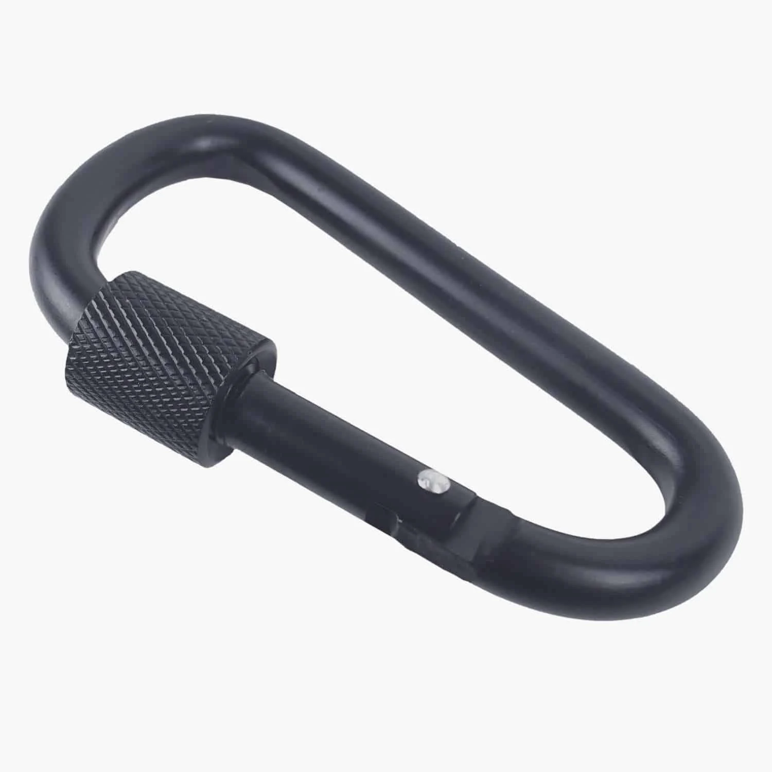 LOMO Black Aluminium Screw Gate Carabiner