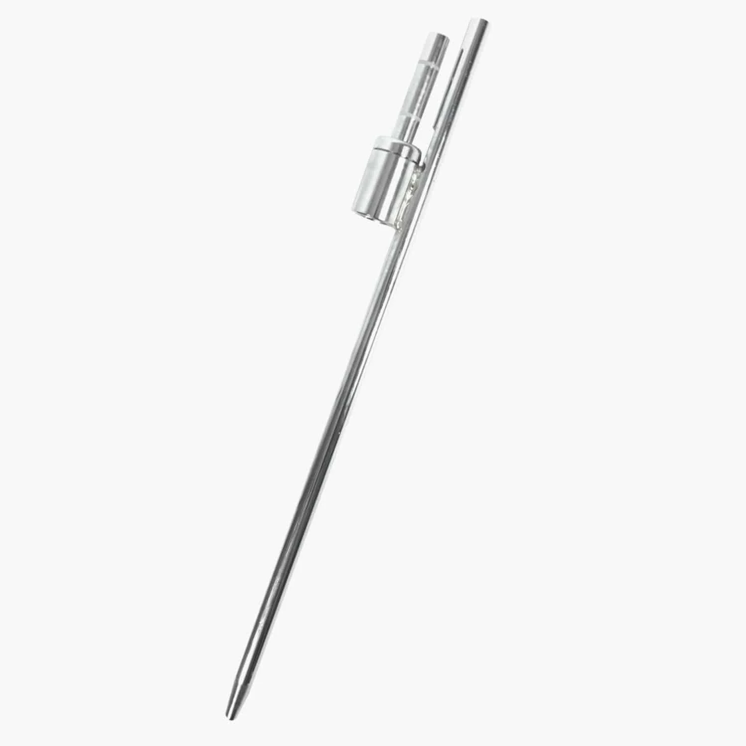 Chrome Rotating Ground Spike for feather or teardrop flags