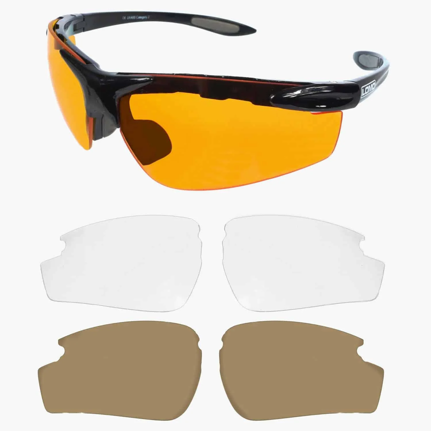 Elite Running and Cycling Sunglasses – 3 Lens