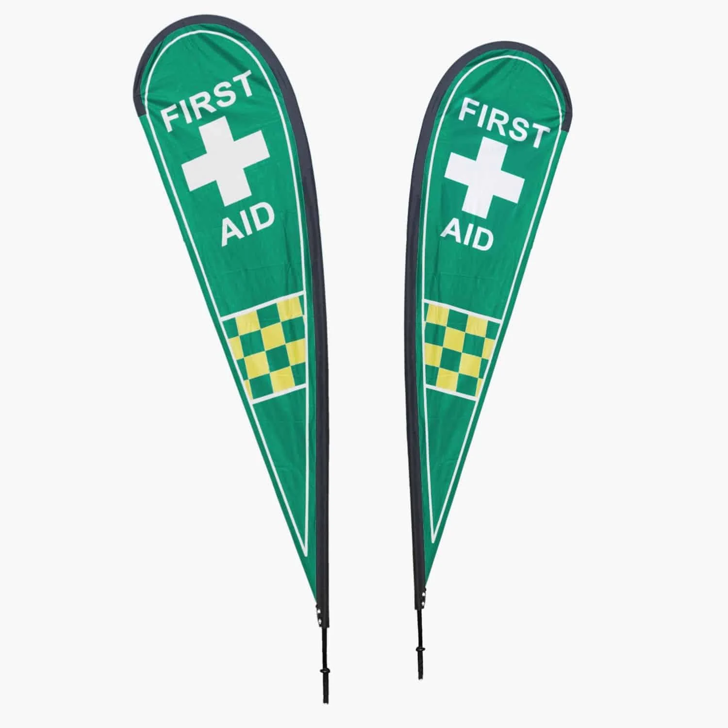 Race Event Teardrop Flag – FIRST AID