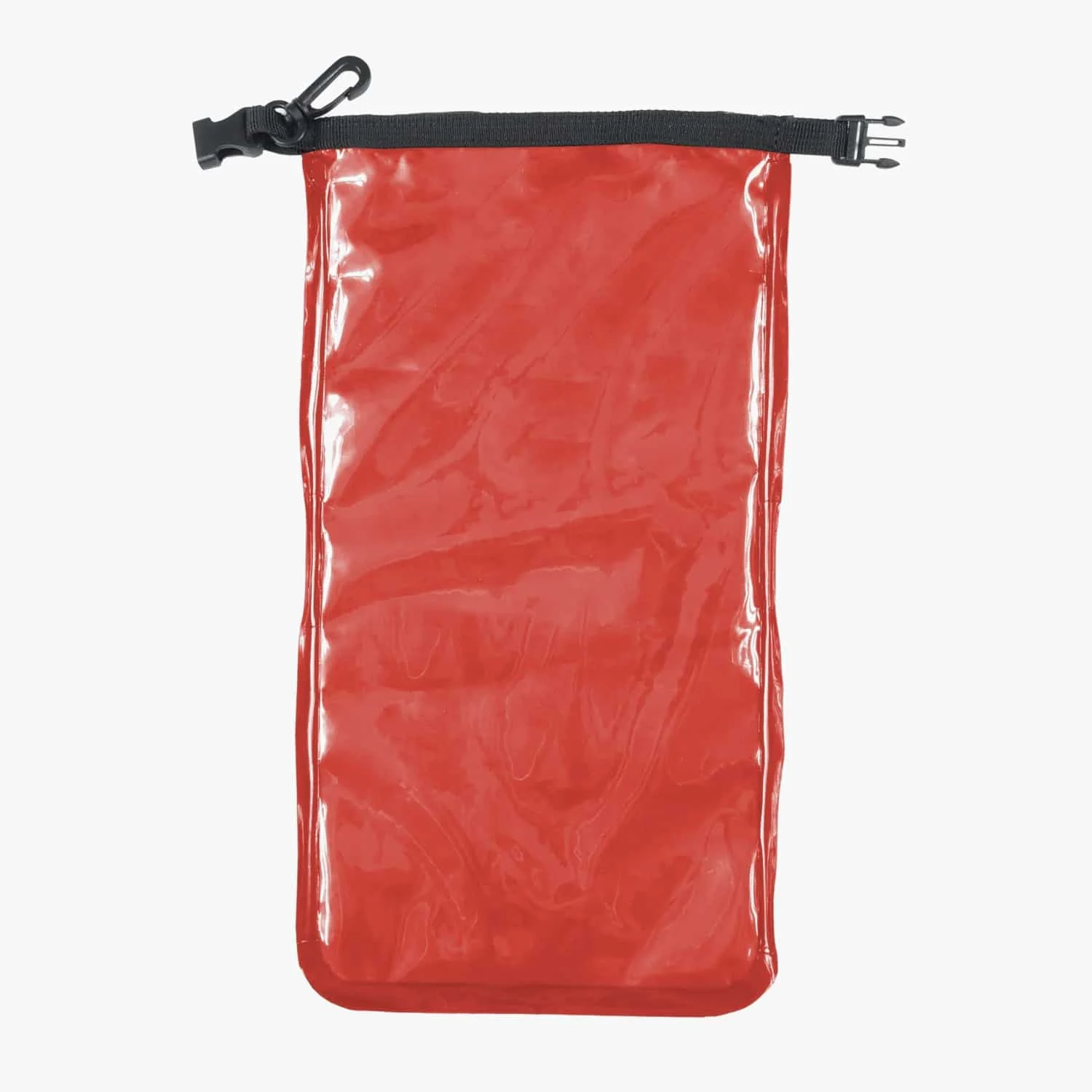 Flat Dry Bag with Viewing Window – Red