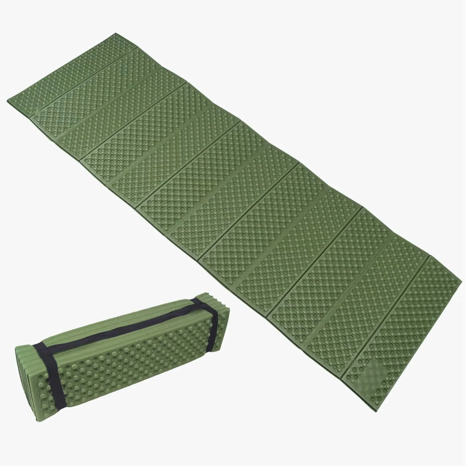 Folding Camping Mat – Green/Grey