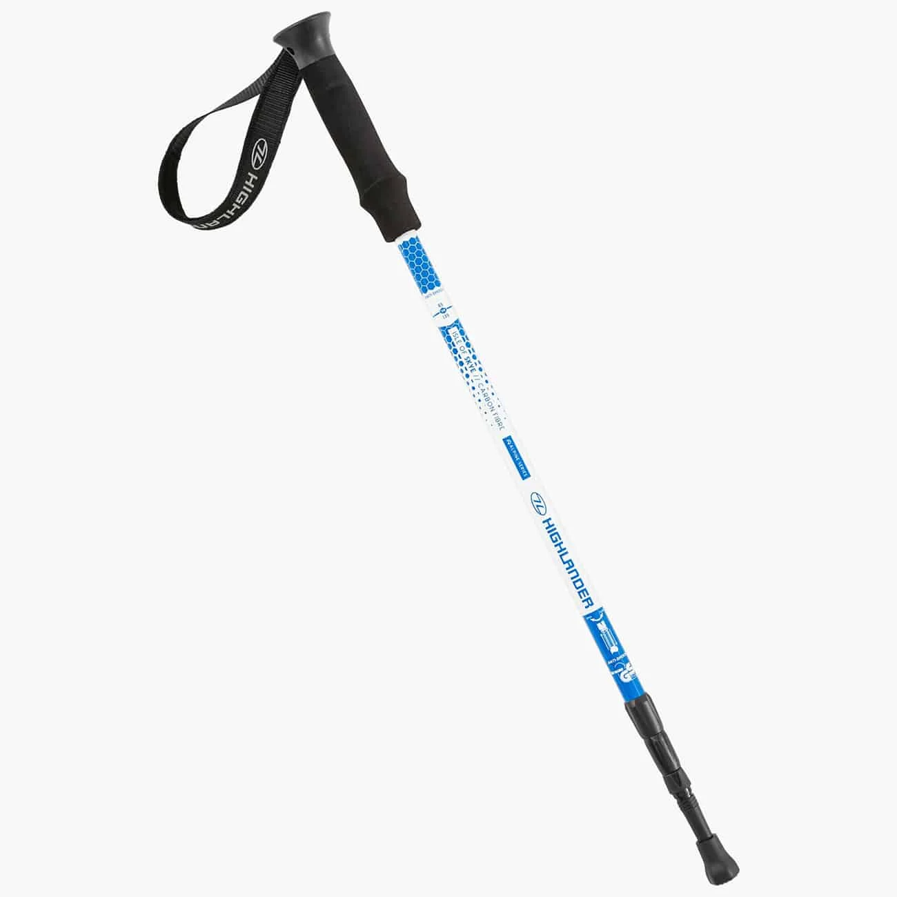 Highlander Isle of Skye Walking Pole – Carbon Fibre – Single