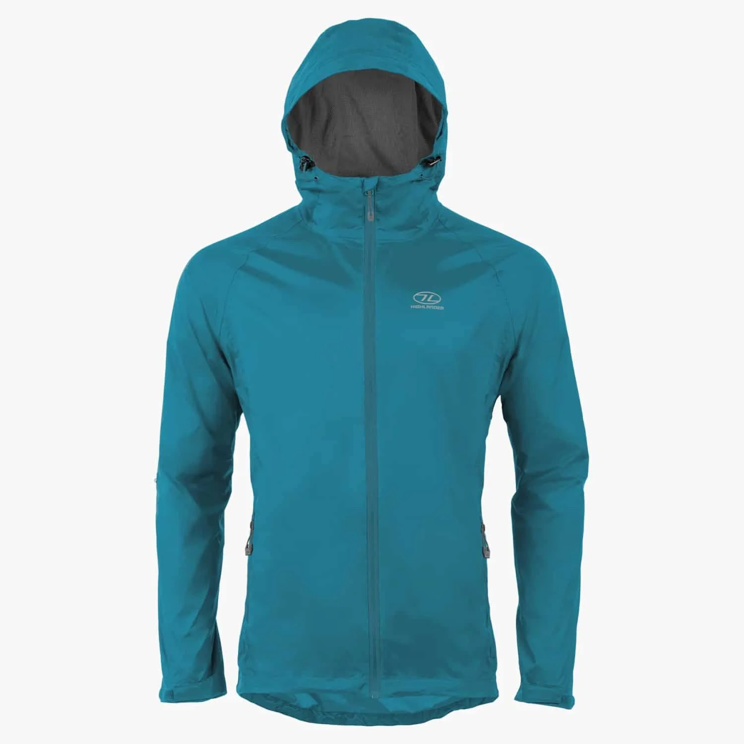 Highlander Stow & Go Pack Away Waterproof and Windproof Jacket – Petrol