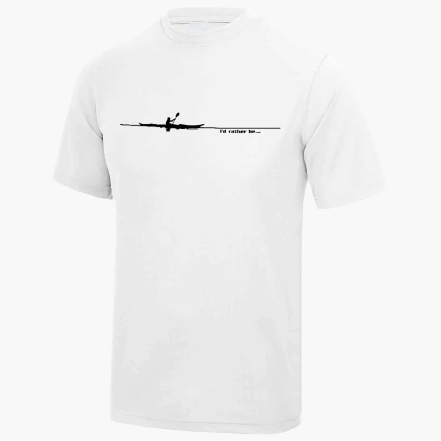 I’d Rather Be… Kayaking T-Shirt – White