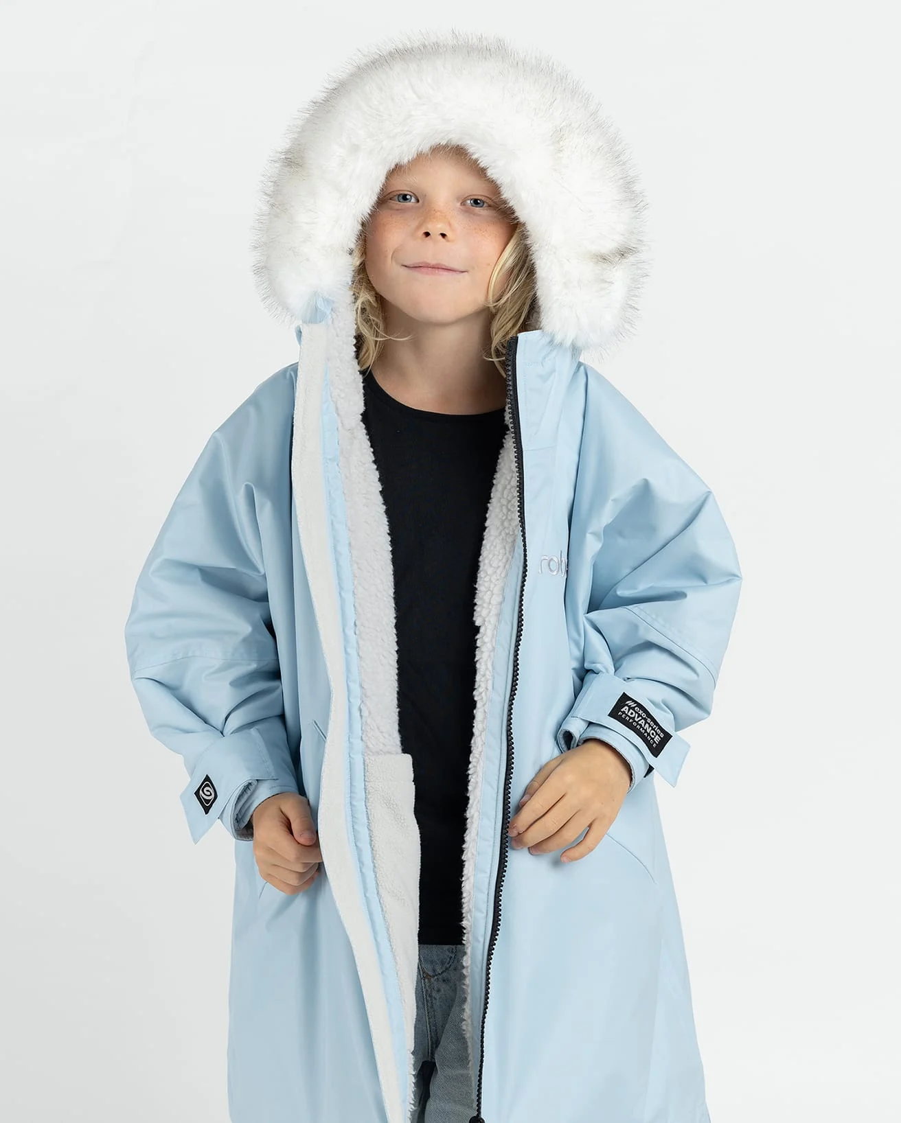 DryRobe Advance Long Sleeve Kids – Alpine Ice Blue 10-13Yrs