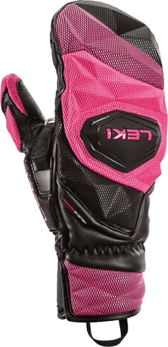 Leki WCR Venom SL 3D Ski Mitten Black Neon Pink
