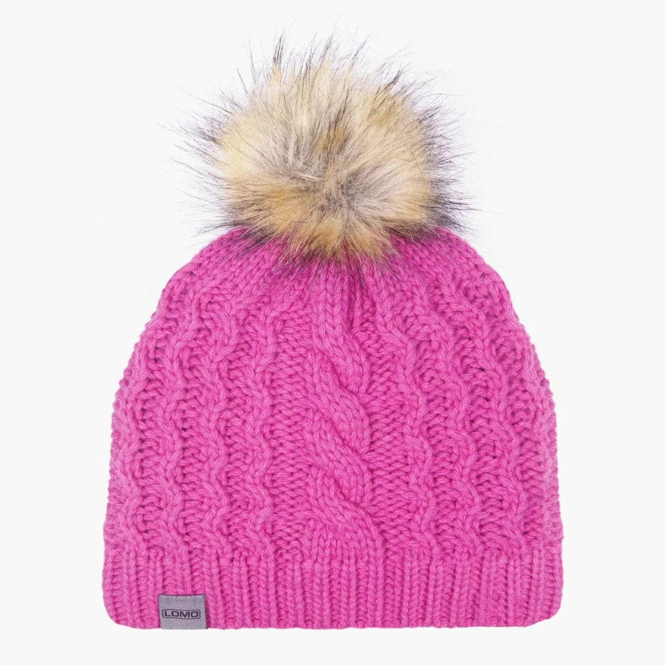Lambswool Bobble Hat – Pink