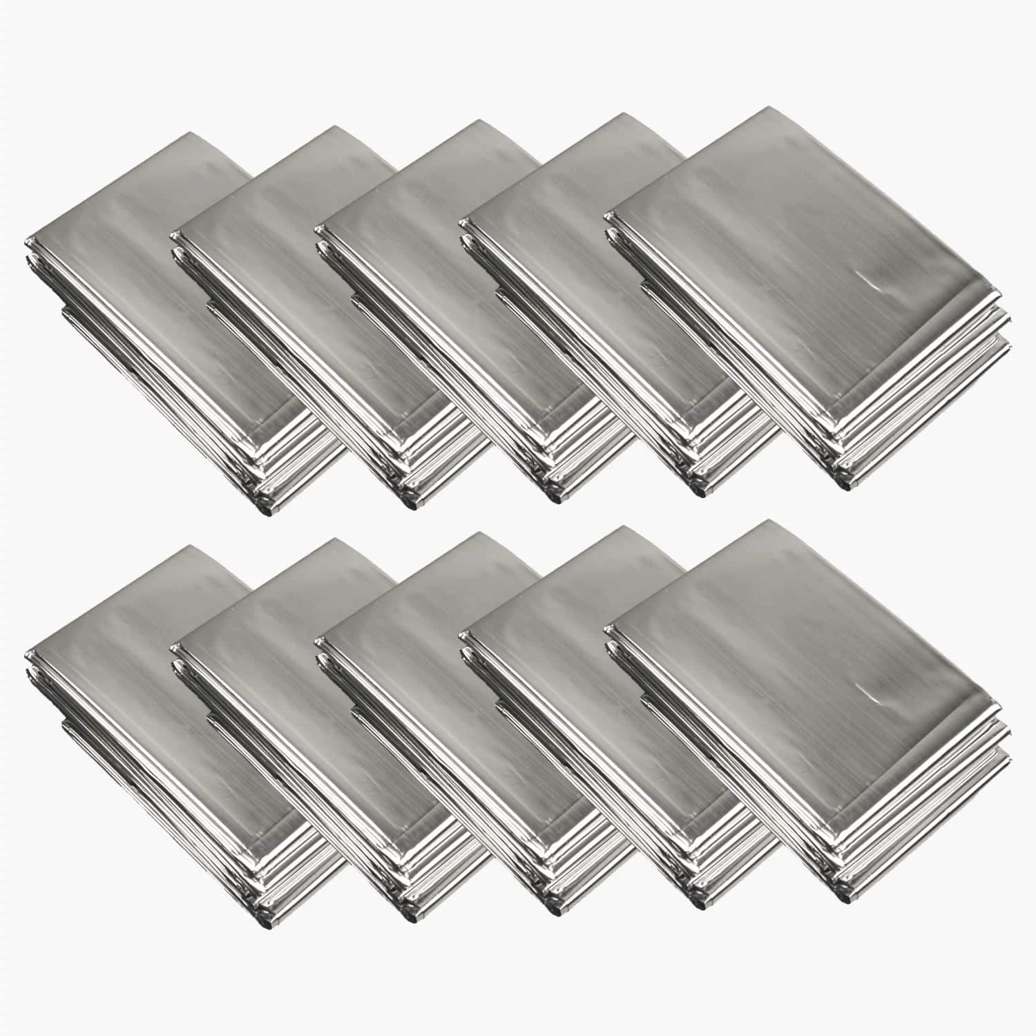 Emergency Foil Blanket – Silver – 10 Pack
