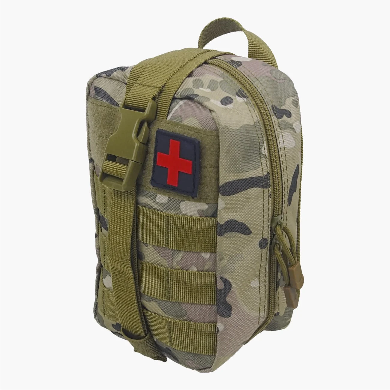 Military First Aid Bag – Camouflage With Molle Straps