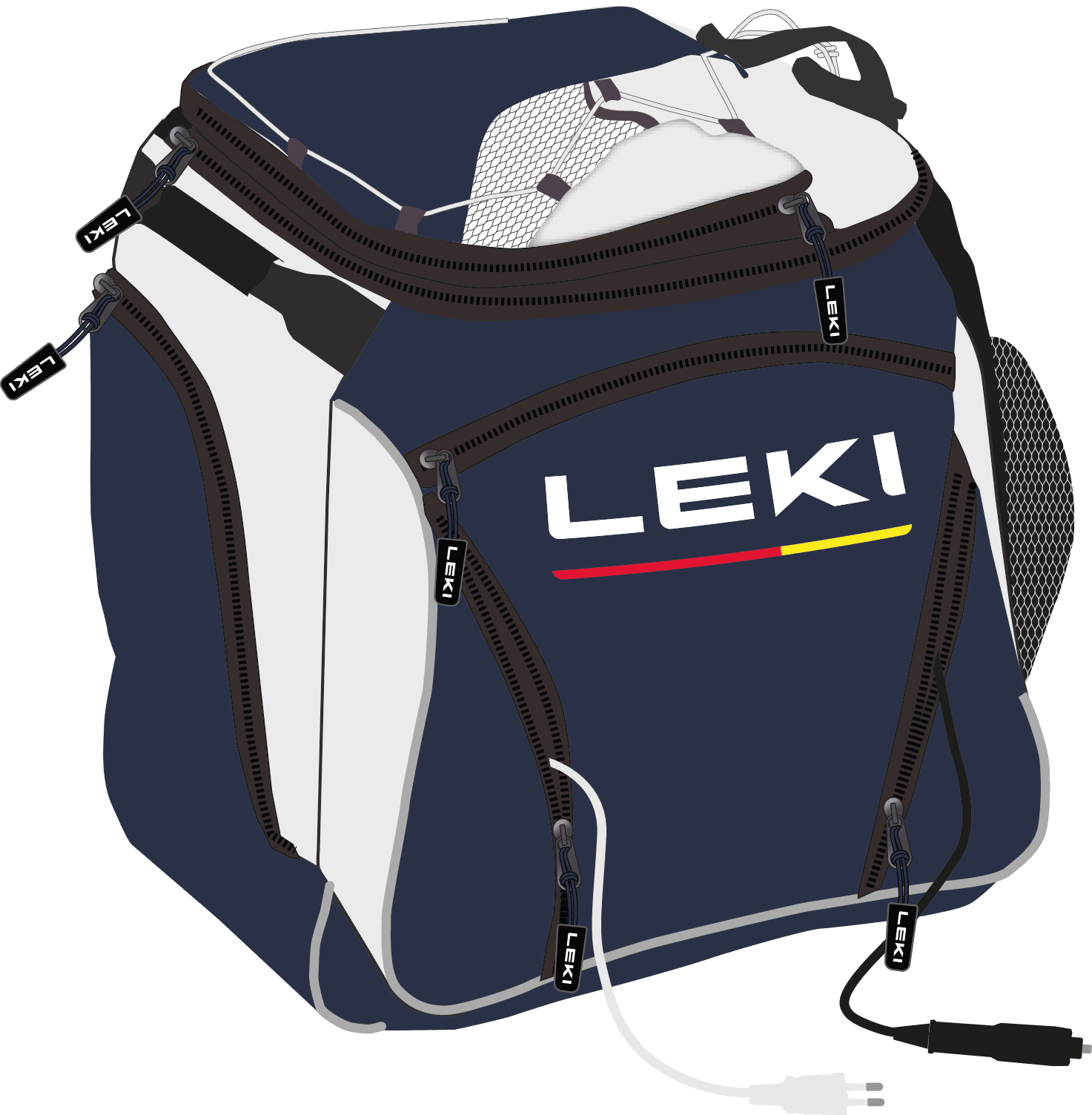 LEKI Heated Boot Bag True Navy