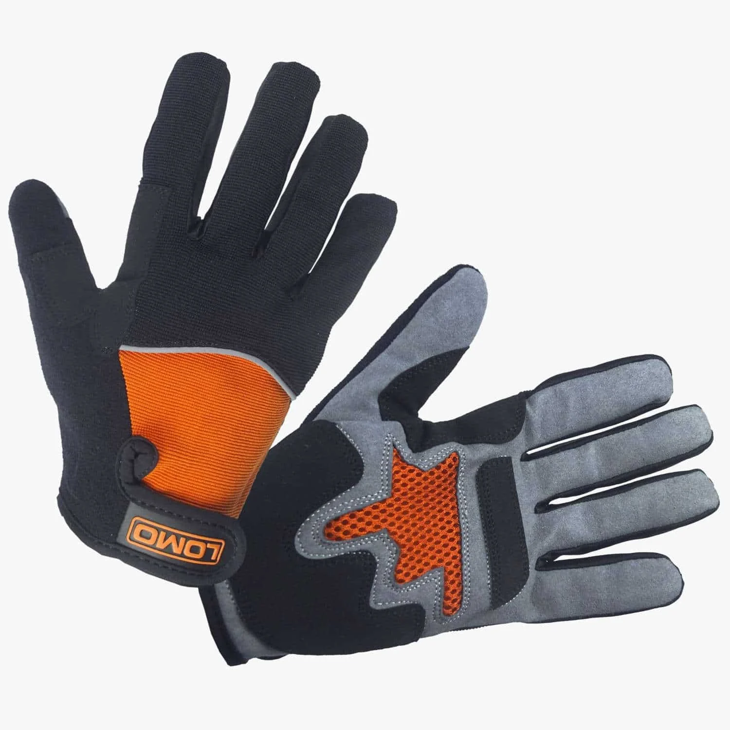 Mountain Bike Gloves – Black / Grey / Orange