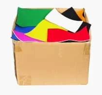 Neoprene Scraps Box – Miscellaneous Contents