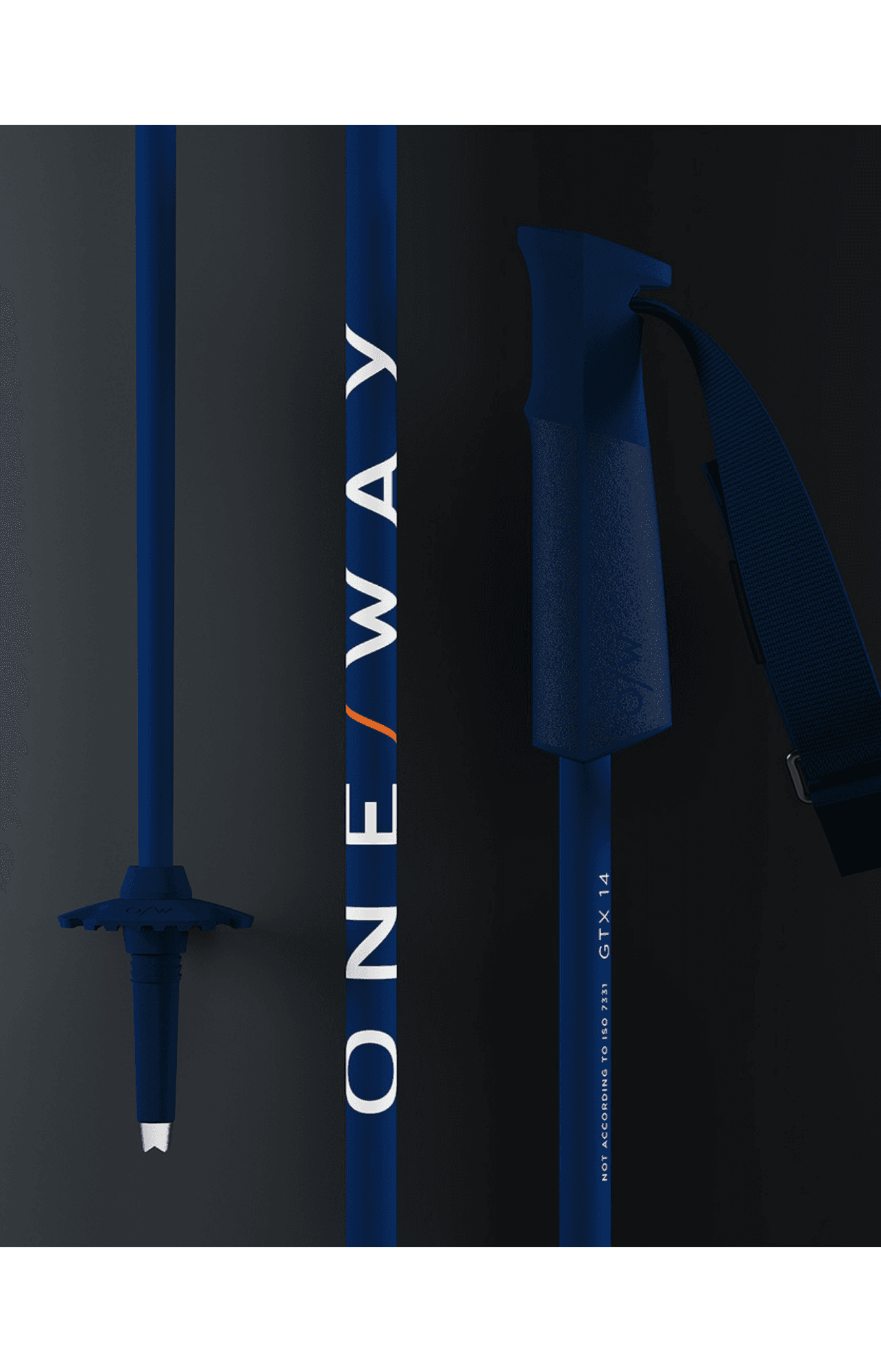 One Way GTX 14 Navy Ski Pole