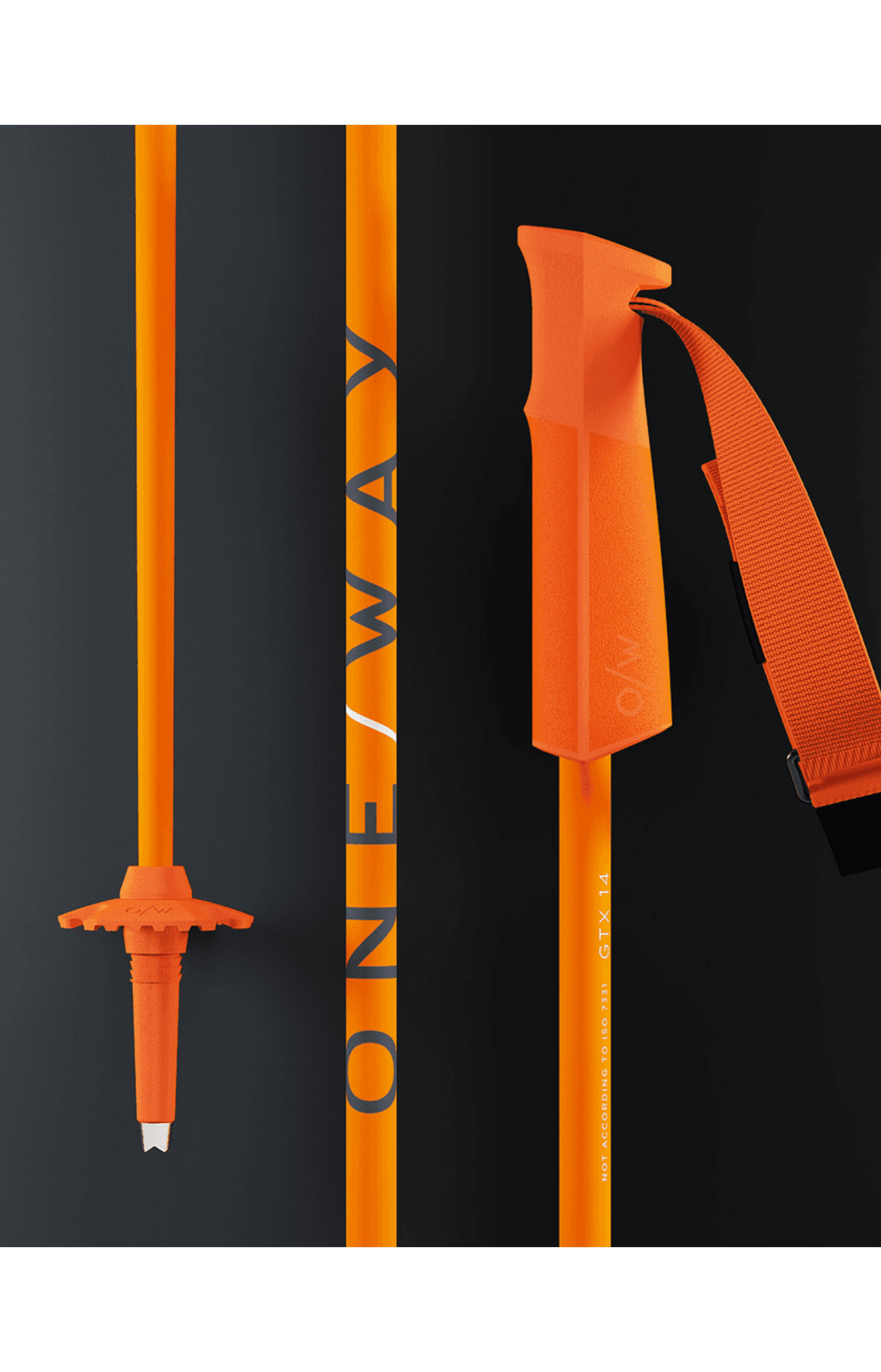 One Way GTX 14 Flame Ski Pole