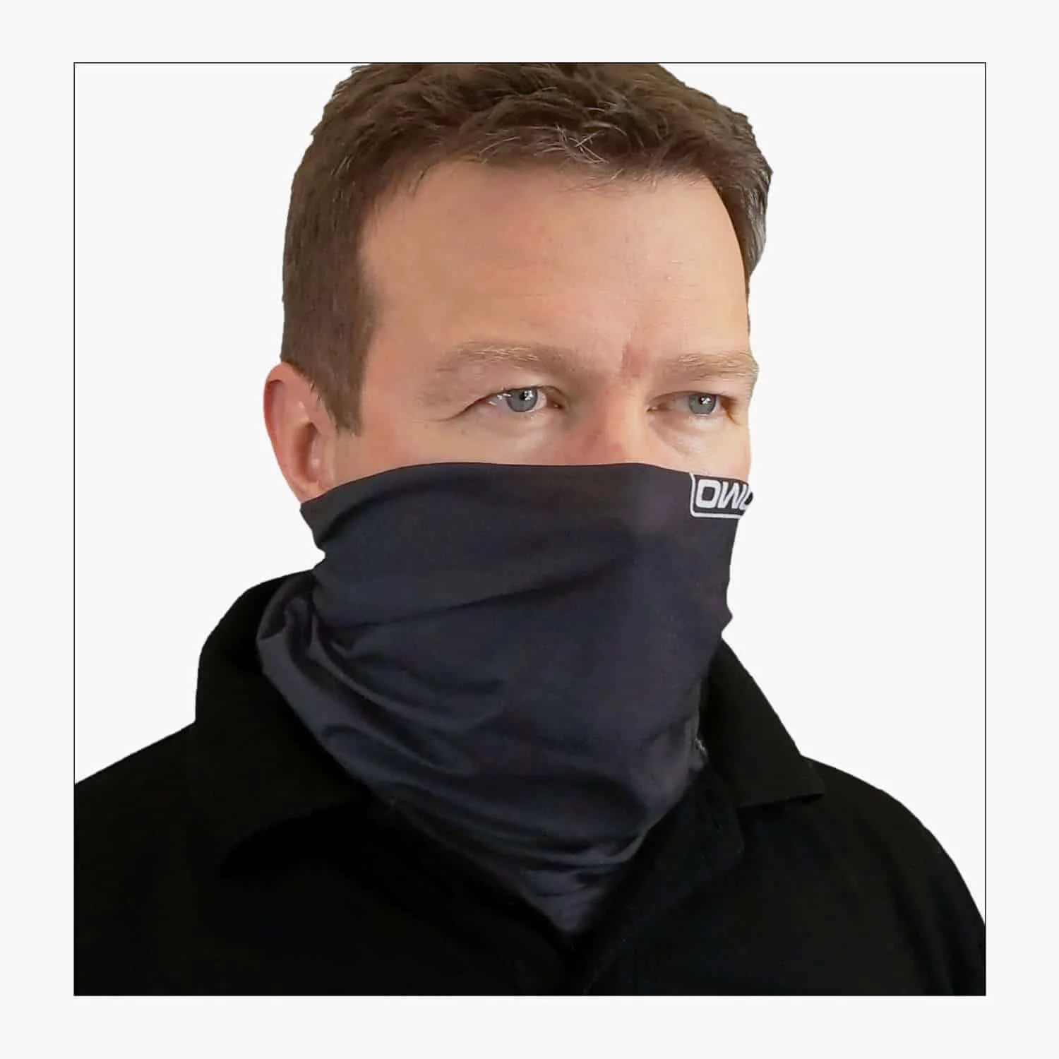 Headover Neck Tube Multifunctional Scarf – Black