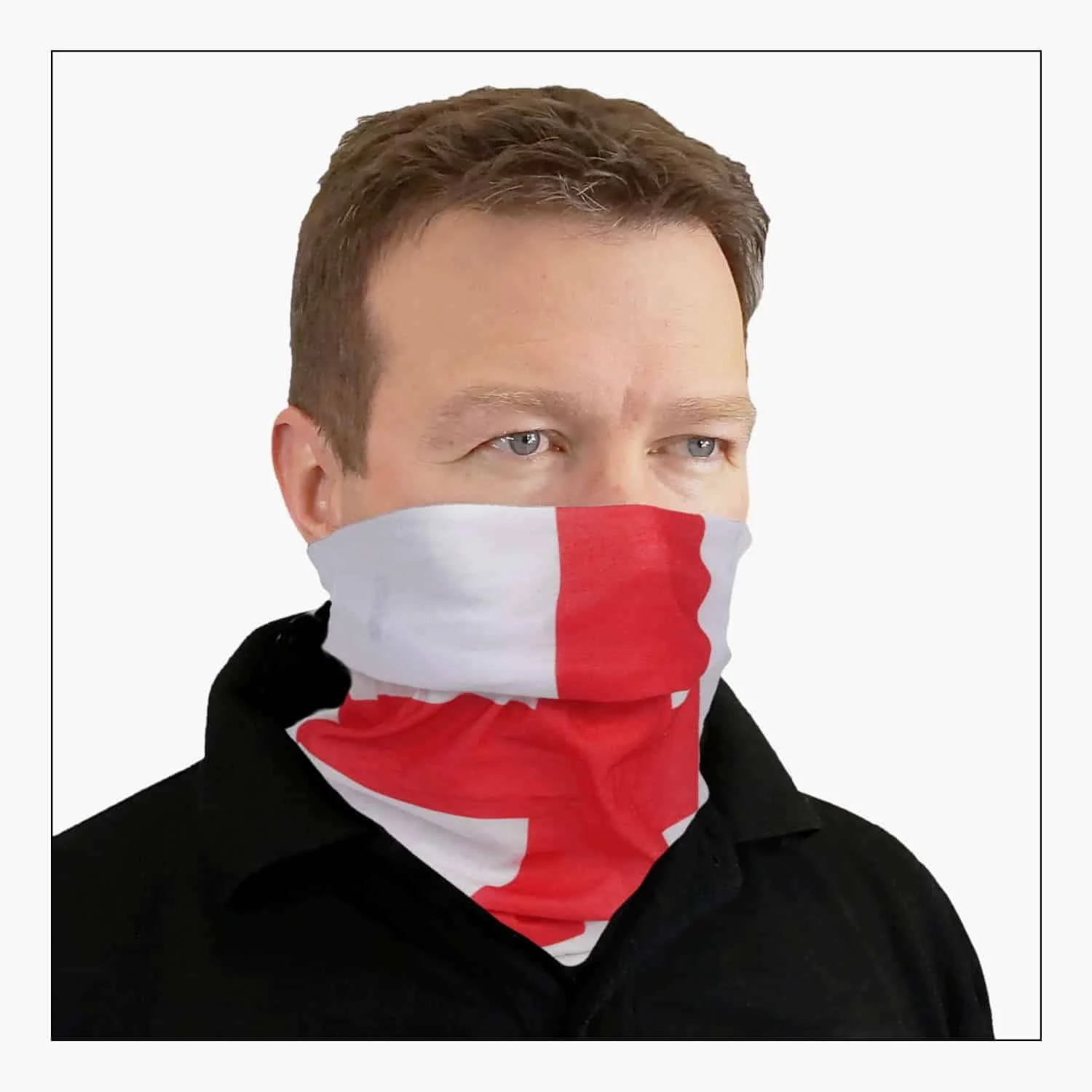 English Flag Headover Neck Tube Multifunctional Scarf – Saint George’s Cross, England