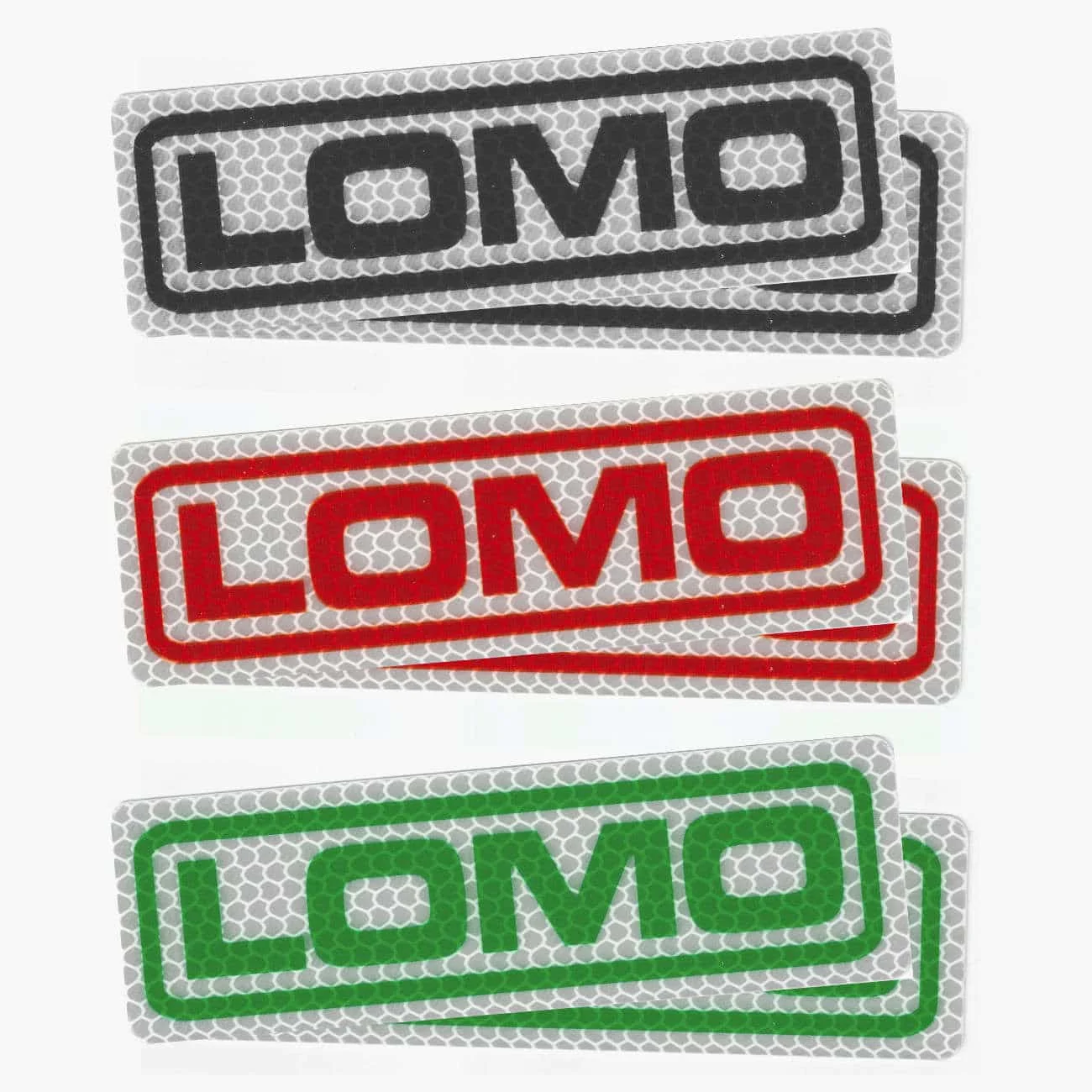 Retroreflective LOMO ‘Roadsign’ Stickers – Pair