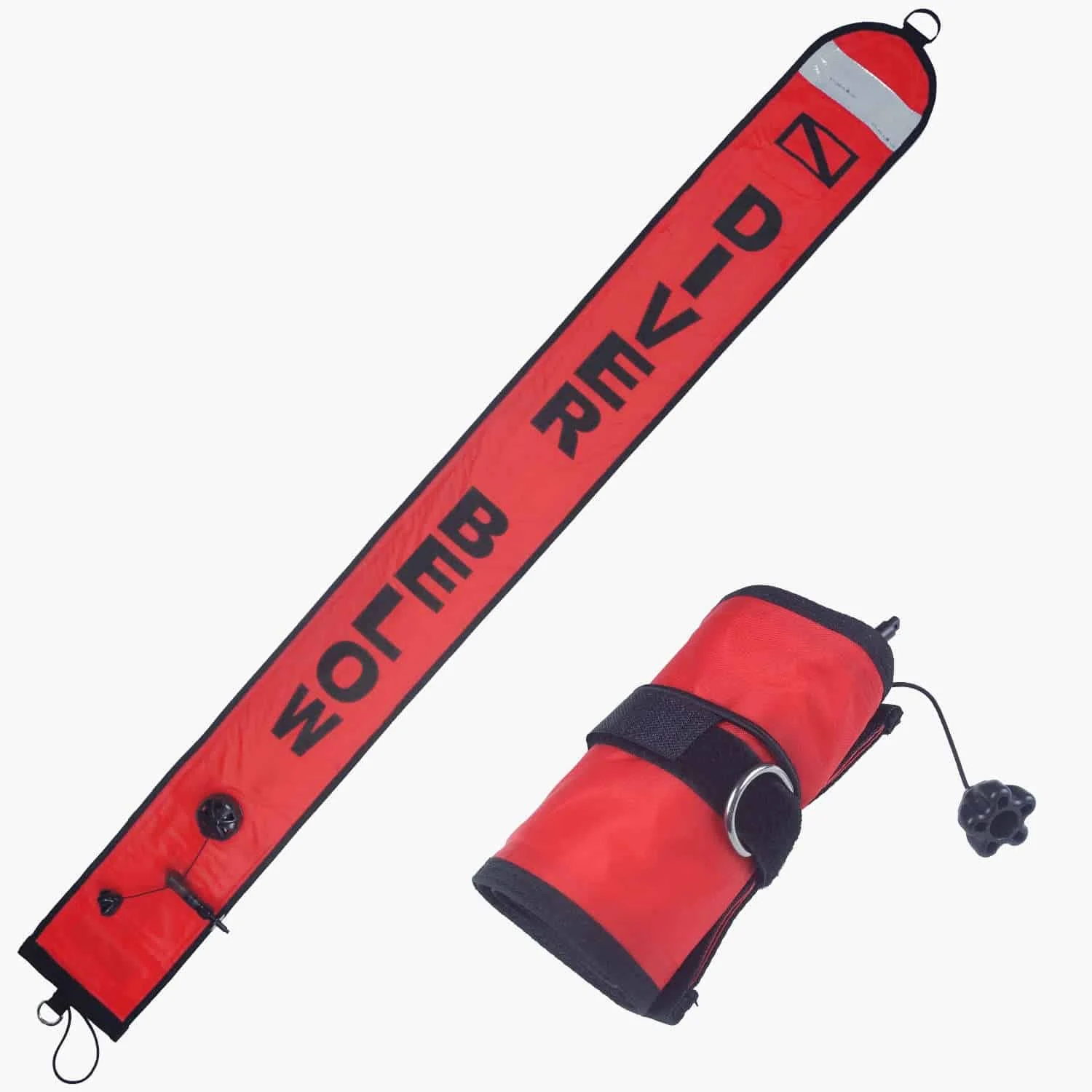 SMB 5 – Diver’s Delayed Surface Marker Buoy – Red – 150cm