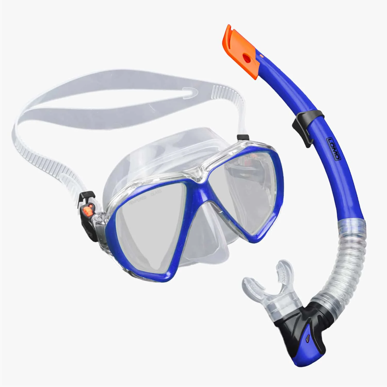 Lomo Adult Mask & Snorkel Set – Blue