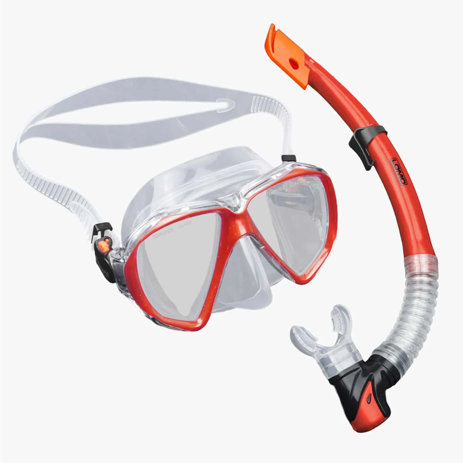 Lomo Adult Mask & Snorkel Set – Red