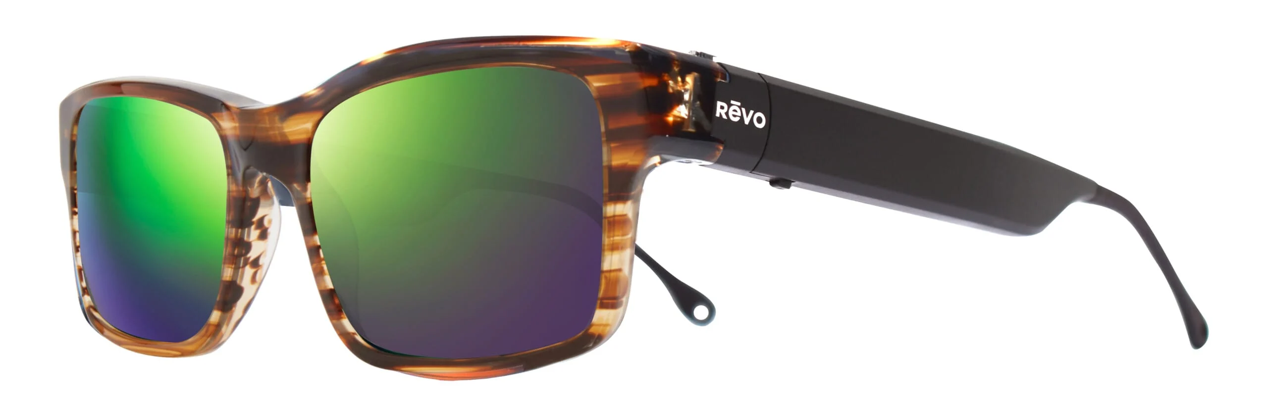Revo Sonic 1 – Brown Horn – Evergreen – Bluetooth Audio Sunglasses