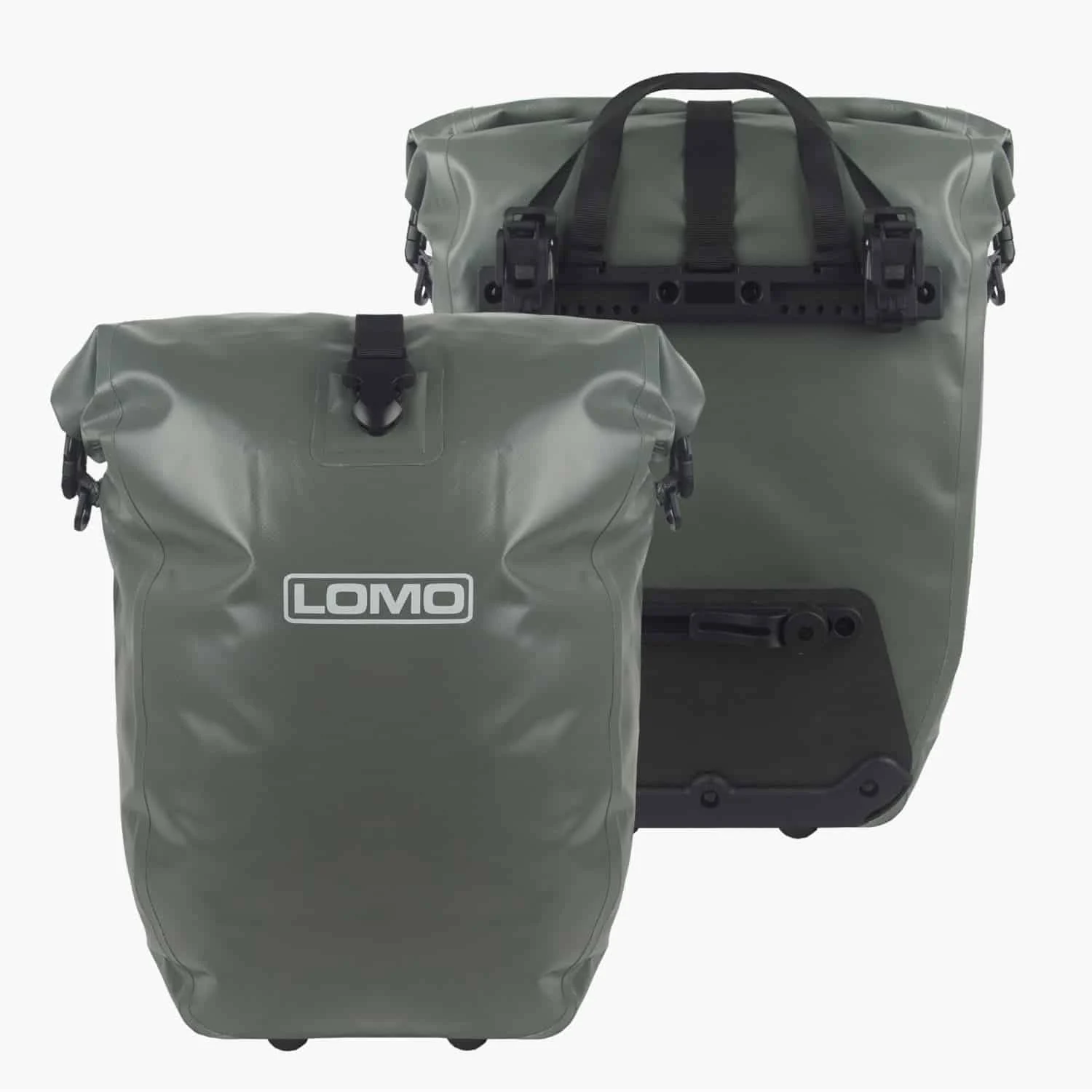 Zephyr Waterproof Cycling Pannier – Grey Dry Bag
