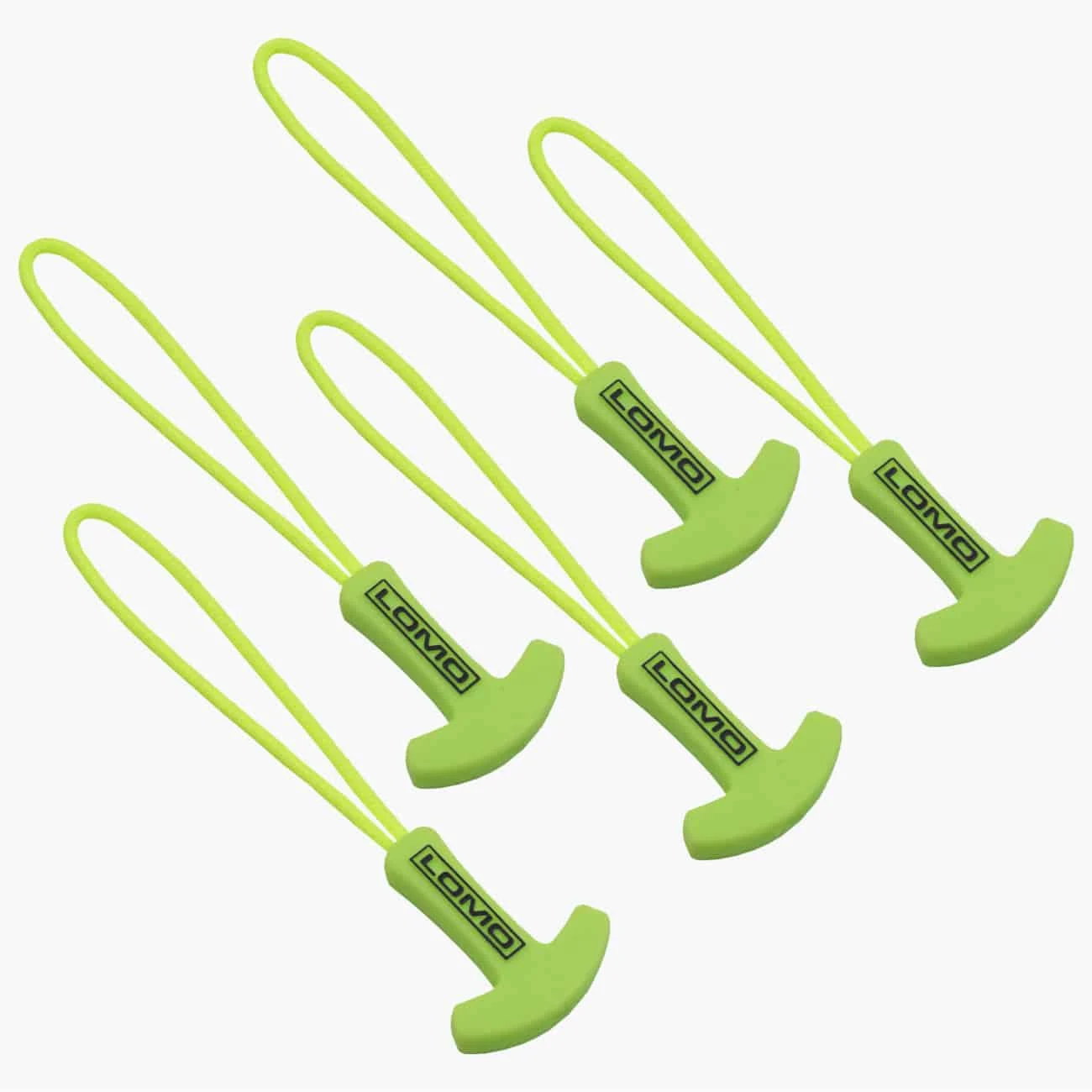 Lomo T-shape Zip Pull Tags – 5 Pack