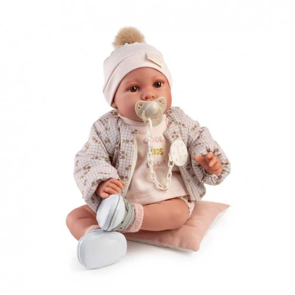 Antonio Juan Newborn Erika Doll In Bomber Jacket