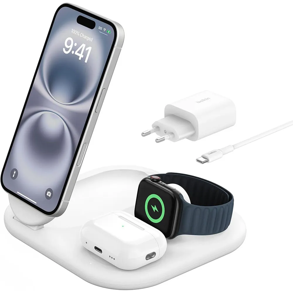 Belkin BOOST CHARGE™ Qi2 PRO 3 in 1 15W wireless charger