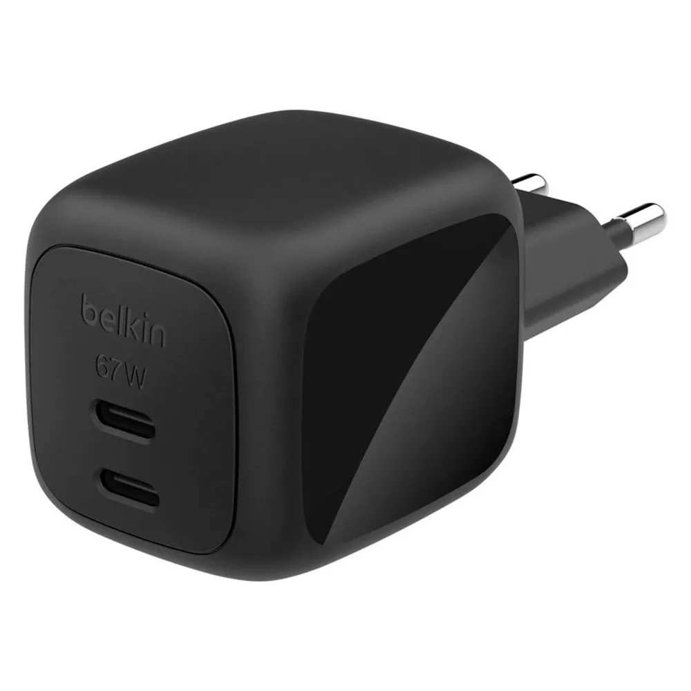 Belkin Dual USB-C 67W PD + PPS WCH020kqBK USB-C wall charger
